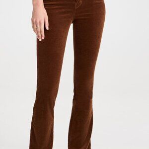 L'Agence 27 Velvet Brown Jeans High-Rise Straight
